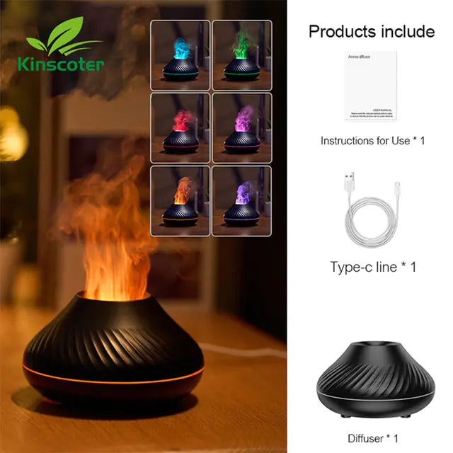 Ultrasonic Volcano Essential Oil Diffuser/Humidifier