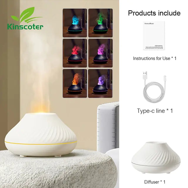 Ultrasonic Volcano Essential Oil Diffuser/Humidifier