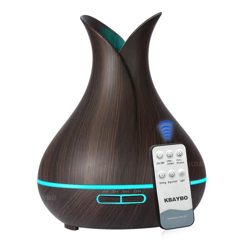 Wooden Grain Petal Essential Oil Humidifier