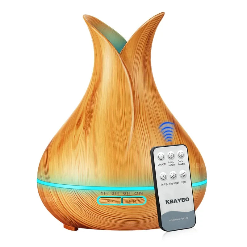 Wooden Grain Petal Essential Oil Humidifier